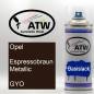 Preview: Opel, Espressobraun Metallic, GYO: 400ml Sprühdose, von ATW Autoteile West.